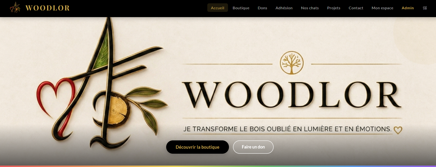 Capture d'écran de woodlor.fr